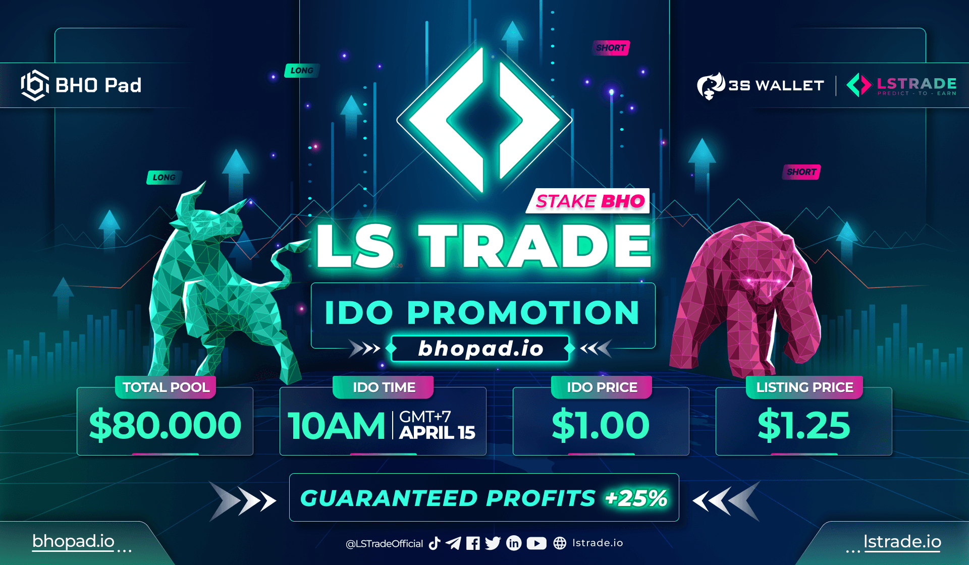 LS TRADE: INFORMATION FOR IDO PROMOTION ON BHOPAD.IO (BHO STAKING & REGISTRATION REQUIRED)